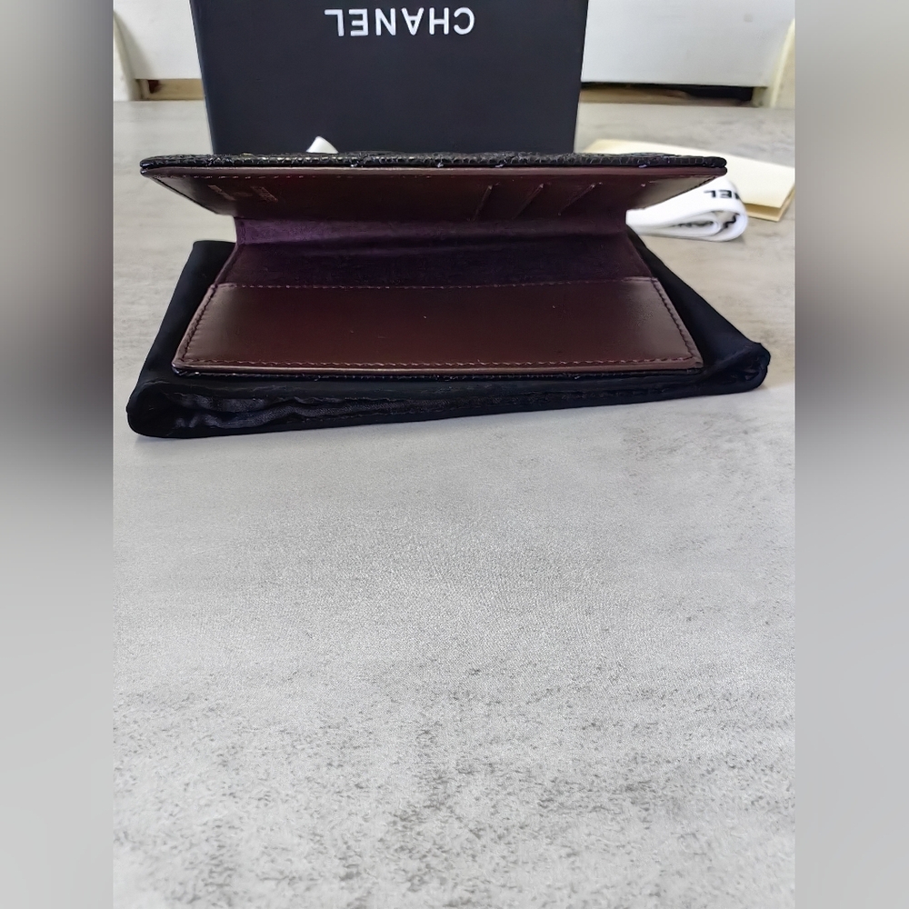 CHANEL Black Quilted Credit Card Holder - Picture 7 of 9